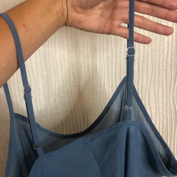 Blue under slip/ teddy - Picture 2 of 4